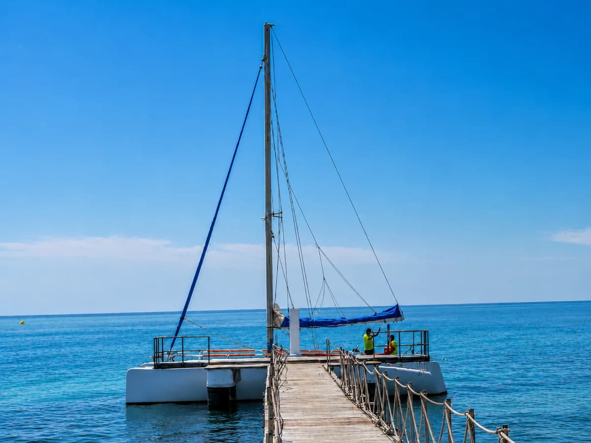 Nautical base for catamaran excursions in Djerba.
